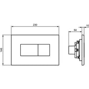 Ideal Standard - Betätigungsplatte P2 SOLEA, pneumatische Auslösung, Weiß