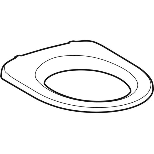 Geberit Vertriebs - iCon WC-Sitzring, barrierefrei Befestigung von oben, weiß