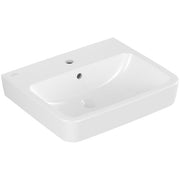 VILLEROY & BOCH - Waschbecken O.novo 550x460mm Eckig 1HL. m. ÜL. Weiß Alpin AntiBac cplus