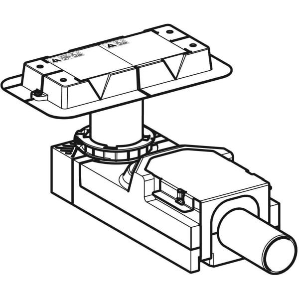 Geberit Vertriebs - Duschrinnen Rohbauset CLEANLINE d40 H65
