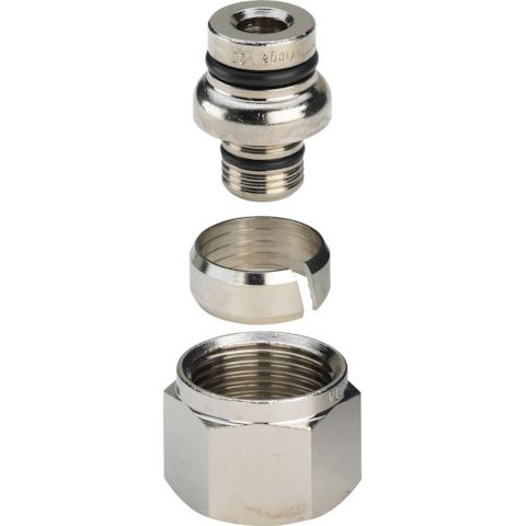 Viega - Verschraubung 1019.1 16mm Rotguss matt-vernickelt