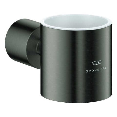 Grohe - Glashalter Atrio 40884 hard graphite gebürstet
