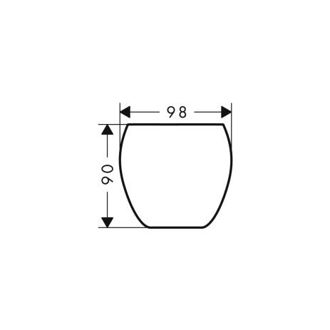 Hansgrohe - Glas MASSAUD aus Kristallglas 42234000