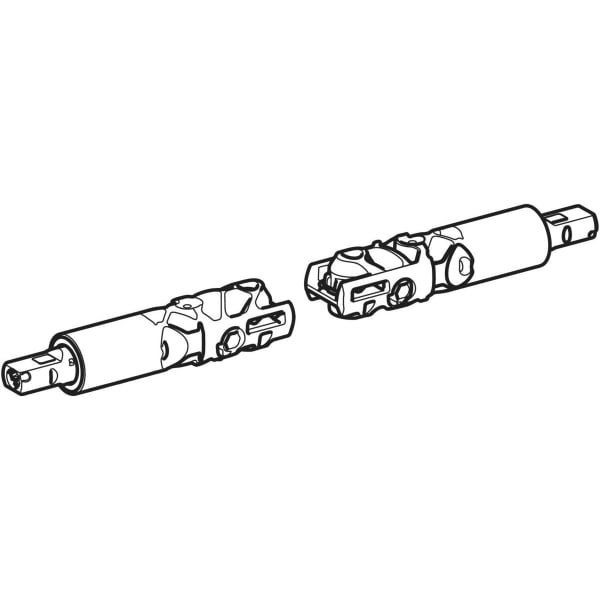 Geberit Vertriebs - Set Scharniere f. WC-Sitz, Abs-Auto. Quick-Release mech., f. EasyMount