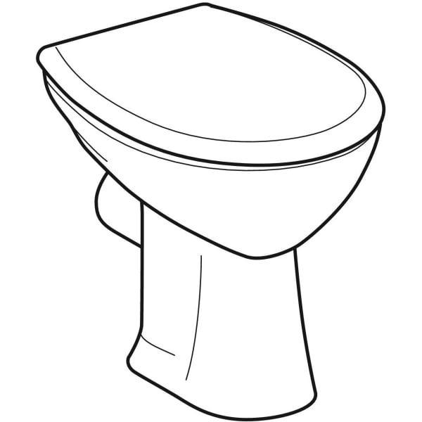 Geberit Vertriebs - Stand-WC flach RENOVA NR.1201000 weiß Ktect