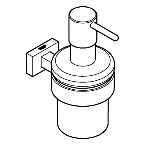 Grohe - Seifenspender mit Halter ESSENTIALS CUBE 40756 chrom