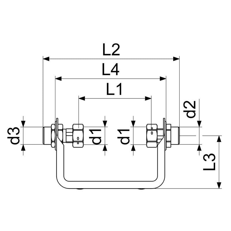 Schlösser Armaturen - Wasserzähler-Anschlussgarnitur 1/2 x 1/2 QN1,5 B61 m.Dichtung