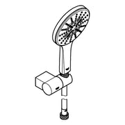 Grohe - Wandhalterset RSH 130 SmartActive 26580 9,5l verstellbar moon white/chrom