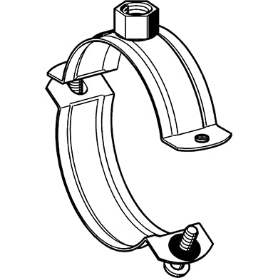 Sikla - Rohrschelle 2G 25-28mm 3/4 mit Einlage M8 / M10 159395