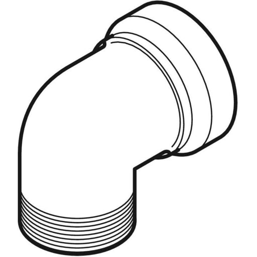 Geberit Vertriebs - Übergangswinkel 90Gr mit Steck- anschluss und Eurokonus Rg d20-EuG3/4