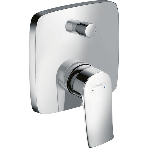Hansgrohe - Wannenmischer Unterputz METRIS F-Set eckig chr.m. Sicherungskombination
