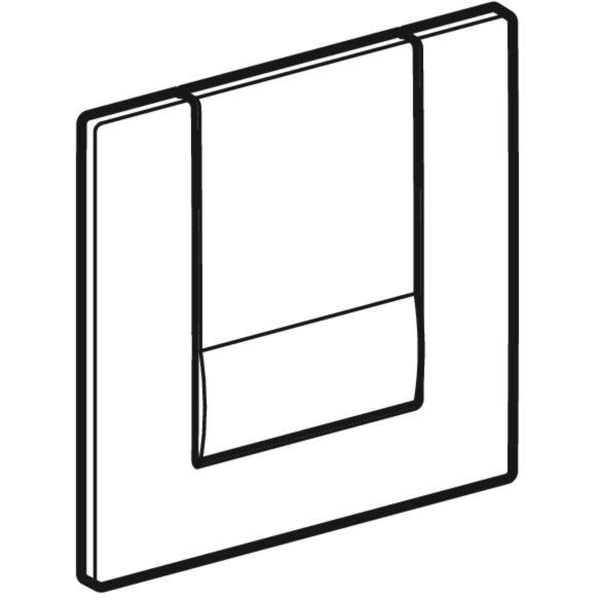 Geberit Vertriebs - BetPl. Tango zu UR-Strg. mit pneumatischer Sp-Ausl. mattverchromt
