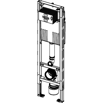 TECE SE - TECEprofil WC-Modul mit Compact 320-Spülkasten, Bauhöhe 1120 mm
