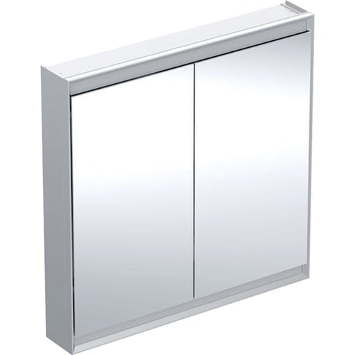 Geberit Vertriebs - ONE Spiegelschrank mit ComfortLight 2 Türen, AP-Mont., 90x90x15cm, alu