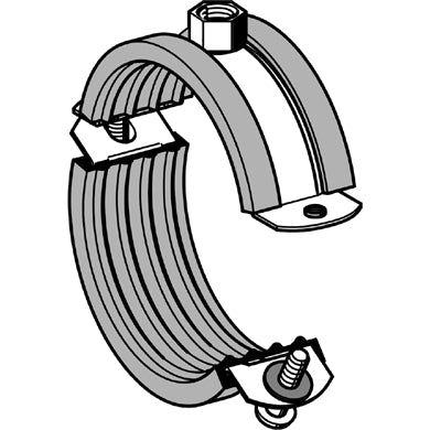 Sikla - Rohrschelle VA 52- 56mm mit Einlage, M 8 173360