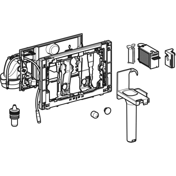 Geberit Vertriebs - Duofresh Modul mit automat. Ausl. für Sigma UP-SPK 12 cm, anthrazitgrau