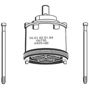 Grohe - Kartusche Niederdruck 46409 Keramik