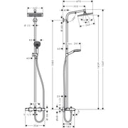 Hansgrohe - Showerpipe CROMETTA E 240 für Wanne chrom mit Thermostat