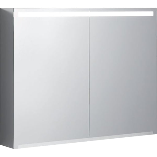 Geberit Vertriebs - Spiegelschrank OPTION mit Beleuchtung zwei Türen, 90x70x15cm