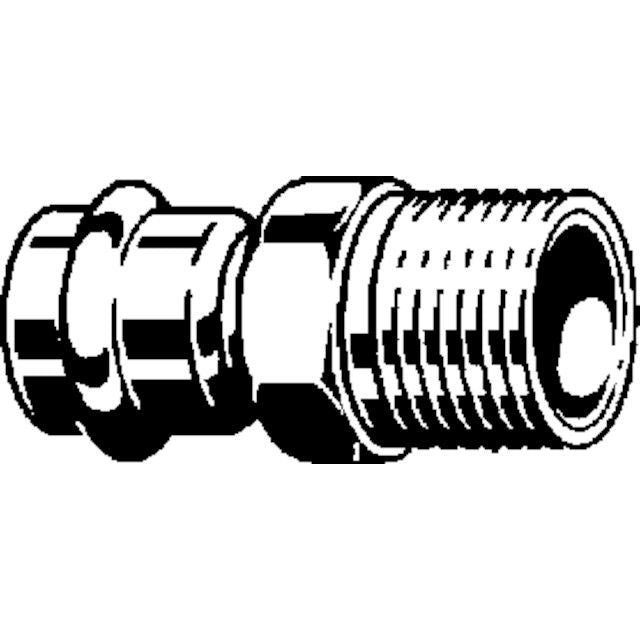 Viega - Übergangsstück PRESTABO 1111 22mm x 1 AG Stahl verzinkt