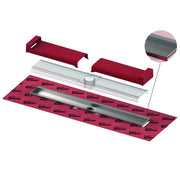 TECE SE - TECEdrainline-Evo Rinne mit WFA, 1200 mm befestigte Seal System Dichtmanschette