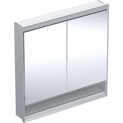 Geberit Vertriebs - ONE Spiegelschrank mit Ni/Comf.Light 2 Türen, UP-Mont., 90x90x15cm, alu
