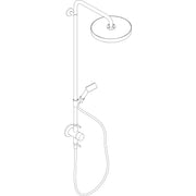 Hansgrohe - Showerpipe Unterputz AXOR One mit Thermostat, Kopfbr.280 1jet EcoSmart MSW