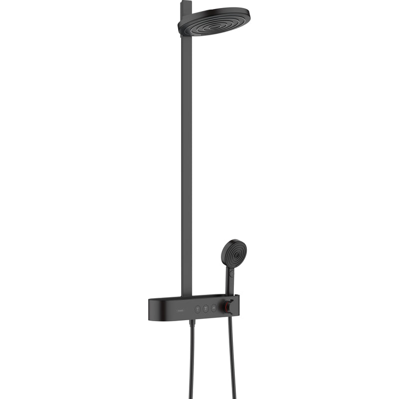 Hansgrohe - Showerpipe PULSIFY 260 2jet mit Brausethermostat Aufputz mattschwarz