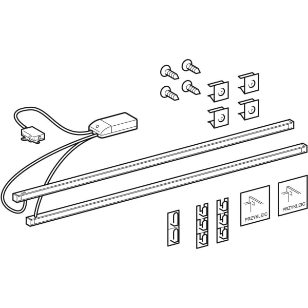 Geberit Vertriebs - LED Komplett-Set zu XENO2 WTU's 1400mm