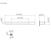 Dornbracht - Badetuchhalter MEM 83060780 Dark Platinum gebürstet