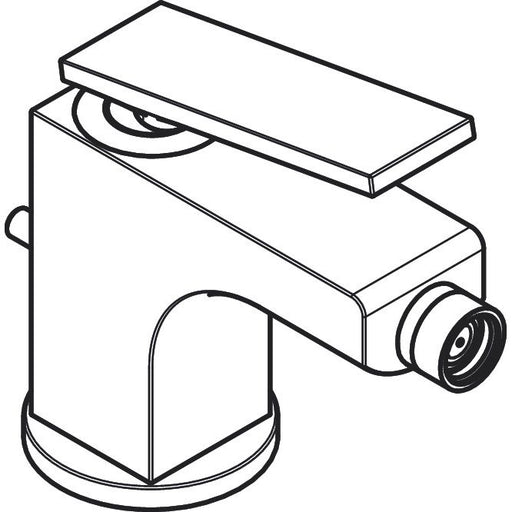 Hansgrohe - Bidetmischer AXOR Citterio Hebelgriff m.Zugstange Rautenschliff chrom