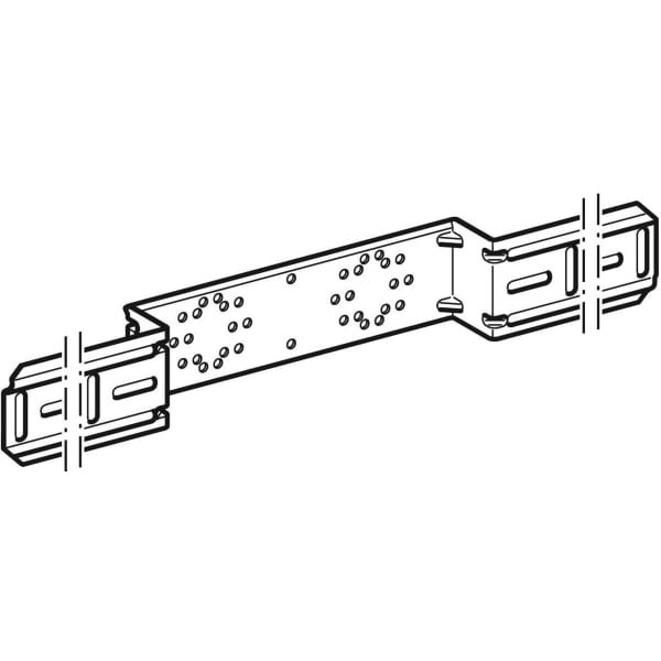 Geberit - Montageplatte abgesetzt zweifach Anschlussdistanz 10 cm oder 12 cm