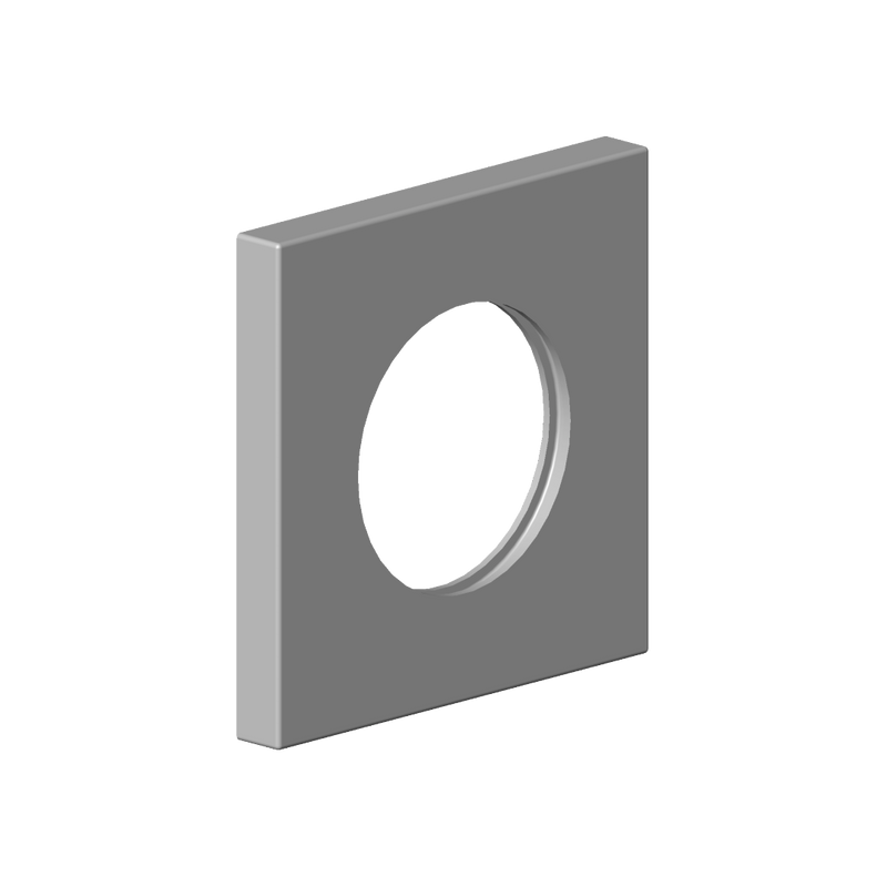 Dornbracht - Rosette Ersatzteile 092778039 80 x 80 x 9 x D. 45,7 mm plati