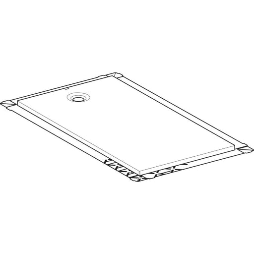 Geberit Vertriebs - Olona Duschwanne 180 x 90 cm rechteckig, mit Dichtung , weiß matt