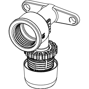 TECE SE - TECElogo-Ax Wandscheibe Dimension 20 x Rp 3/4, Siliziumbronze