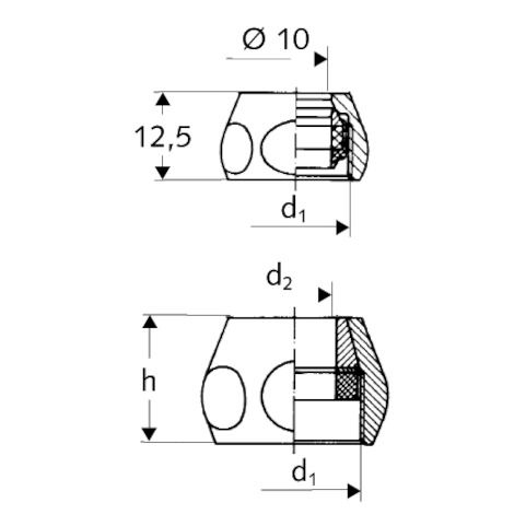 SCHELL - Konus-Quetschverschraubung 10mm DN10 (3/8) komplett verchromt