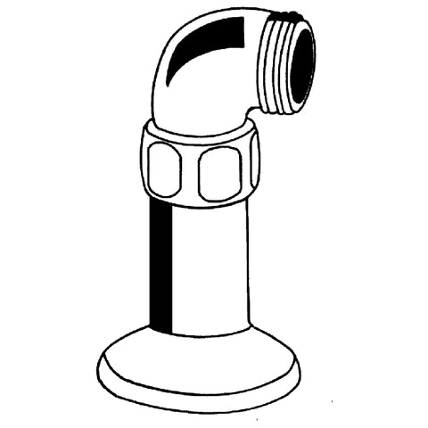 Grohe - Standanschluß 12041 Ausladung 30mm 1/2x3/4x85 chrom