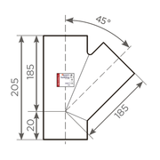 Fornatis - Abzweig DN 125x50 45 Grad