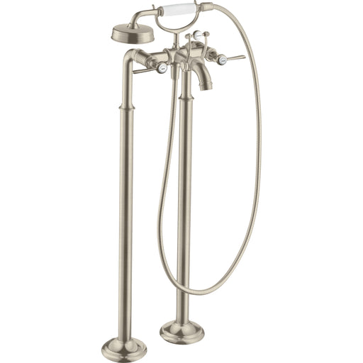 Hansgrohe - Zweigriff Wannenarmatur AXOR Montreux Fertigset Hebelgriff BN Bodenmontage