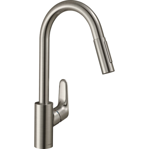 Hansgrohe - Spültisch EHM FOCUS 31815 edelstahl m.Ausziehbrause