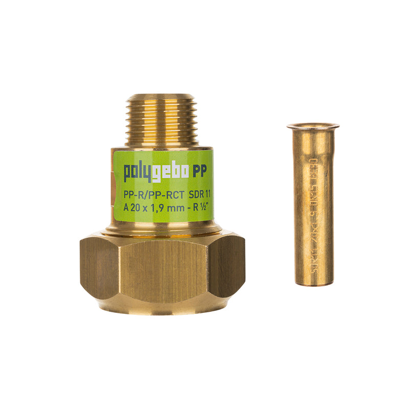 Gebo - Armaturen - Messing-KLV Serie 330 (PP) Typ MAP 20x1,9mm - R 1/2'', PP-R/PP-RCT