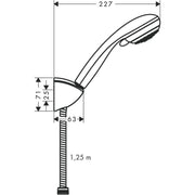 Hansgrohe - Brauseset CROMETTA 85 Vario Porter mit Schlauch 27558000 chrom