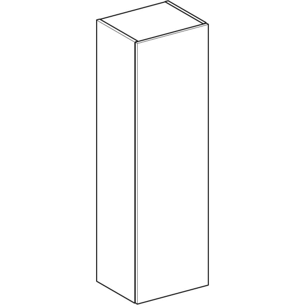 Geberit Vertriebs - Smyle Square Mittel-HS mit einer Tür 36x118x29,9cm, sand-grau