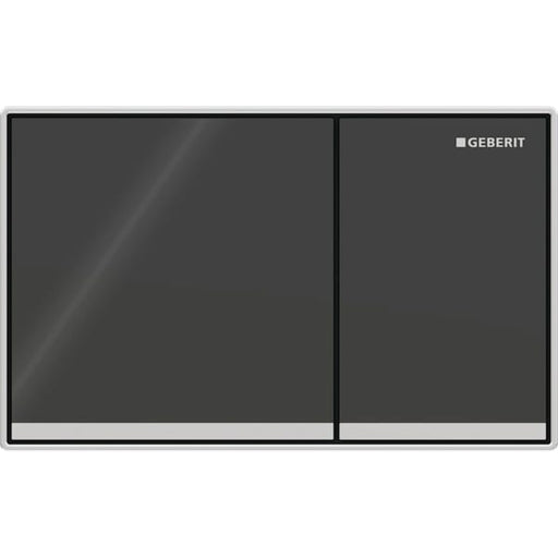 Geberit Vertriebs - BetPl. Omega60, für 2-Mengen-Sp. Glas schwarz