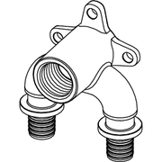 TECE SE - TECEflex U-Doppelwandscheibe Dim. 20xRp 1/2x20 Rotguss