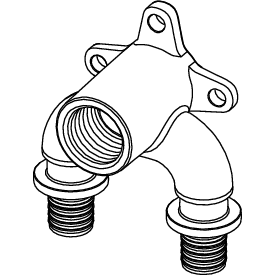 TECE SE - TECEflex U-Doppelwandscheibe Dim. 20xRp 1/2x20 Rotguss