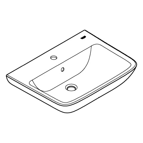 Grohe - Waschtisch BauEdge Keramik 39808 wandhängend 600x448mm alpinweiß
