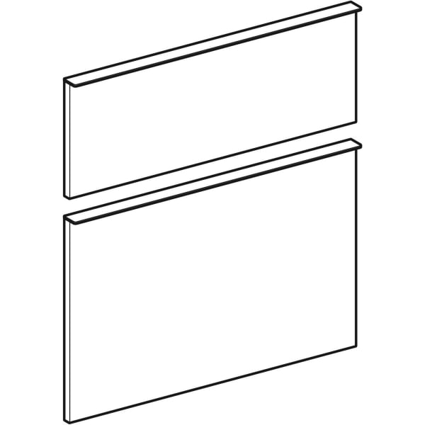 Geberit Vertriebs - Schubladenfront Lava matt, 2 Stück zu ICON 841361