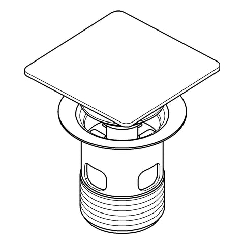 Grohe - Stopfen 40565 inkl. Kelch für Standard Ablaufgrt. hard graphite geb