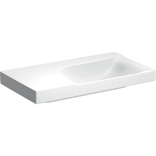Geberit Vertriebs - Waschtisch XENO2 m. Ablg. li, 90x48cm o. Hl., o. Ül., KeraTect